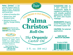 Organic Castor Oil - Palma Christos - 3 oz