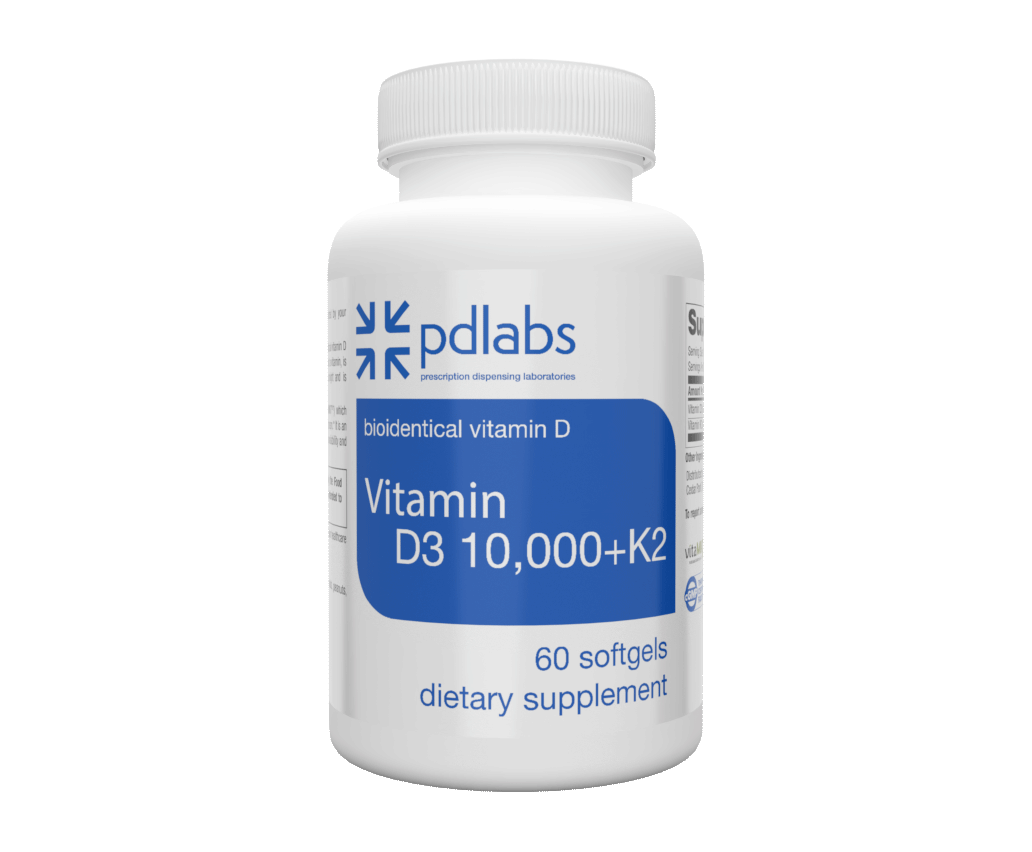 Vitamin D3 10,000 IU/ K2 -  60 soft gels
