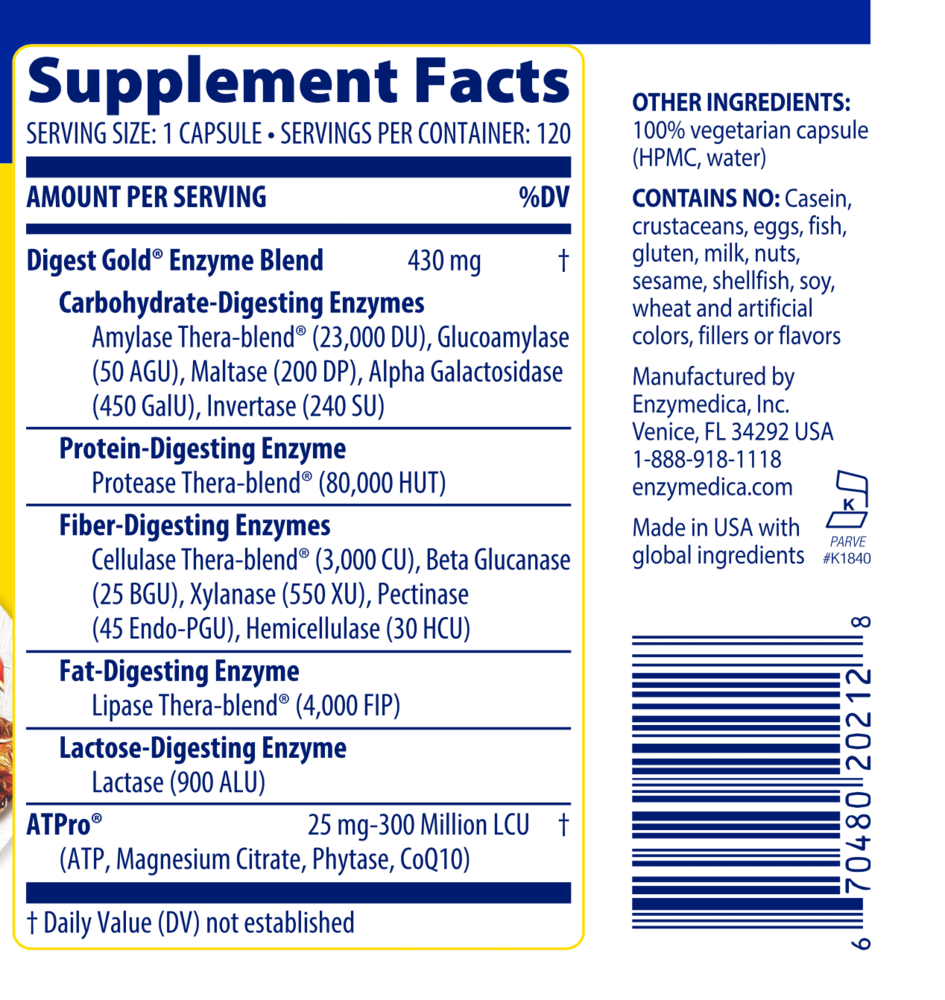 Digest Gold - 120 caps