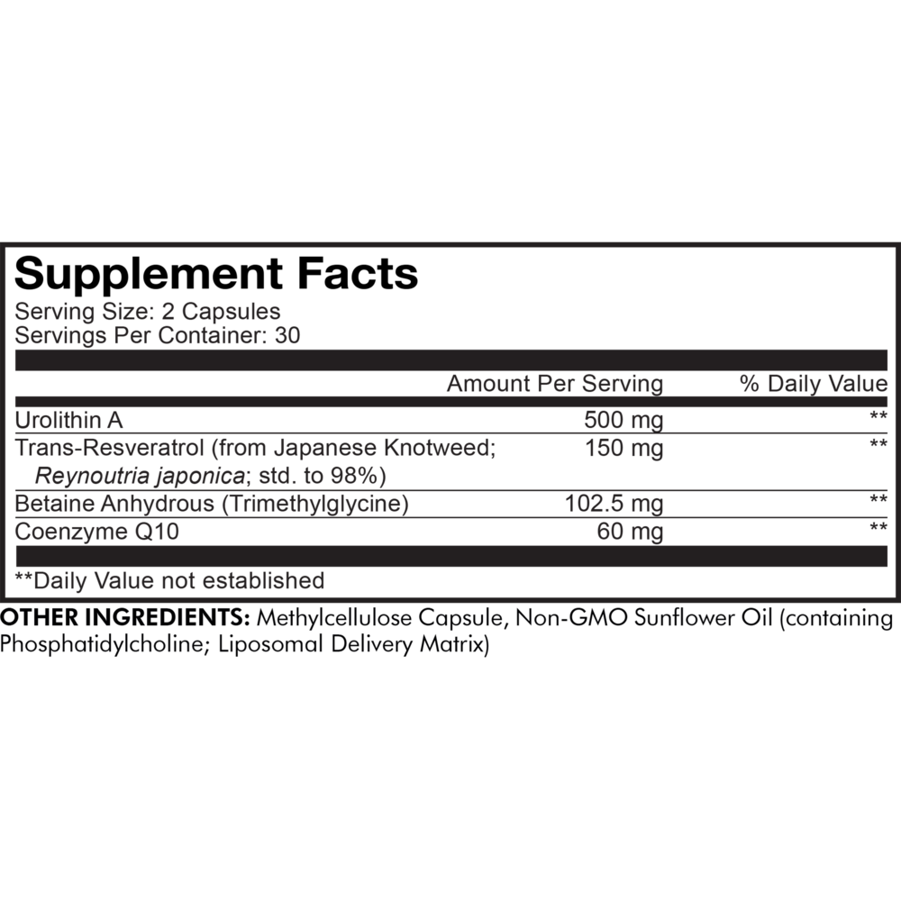 Liposomal Urolithin A - 60 caps