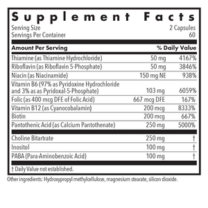 Super Vitamin B - 120 vcaps